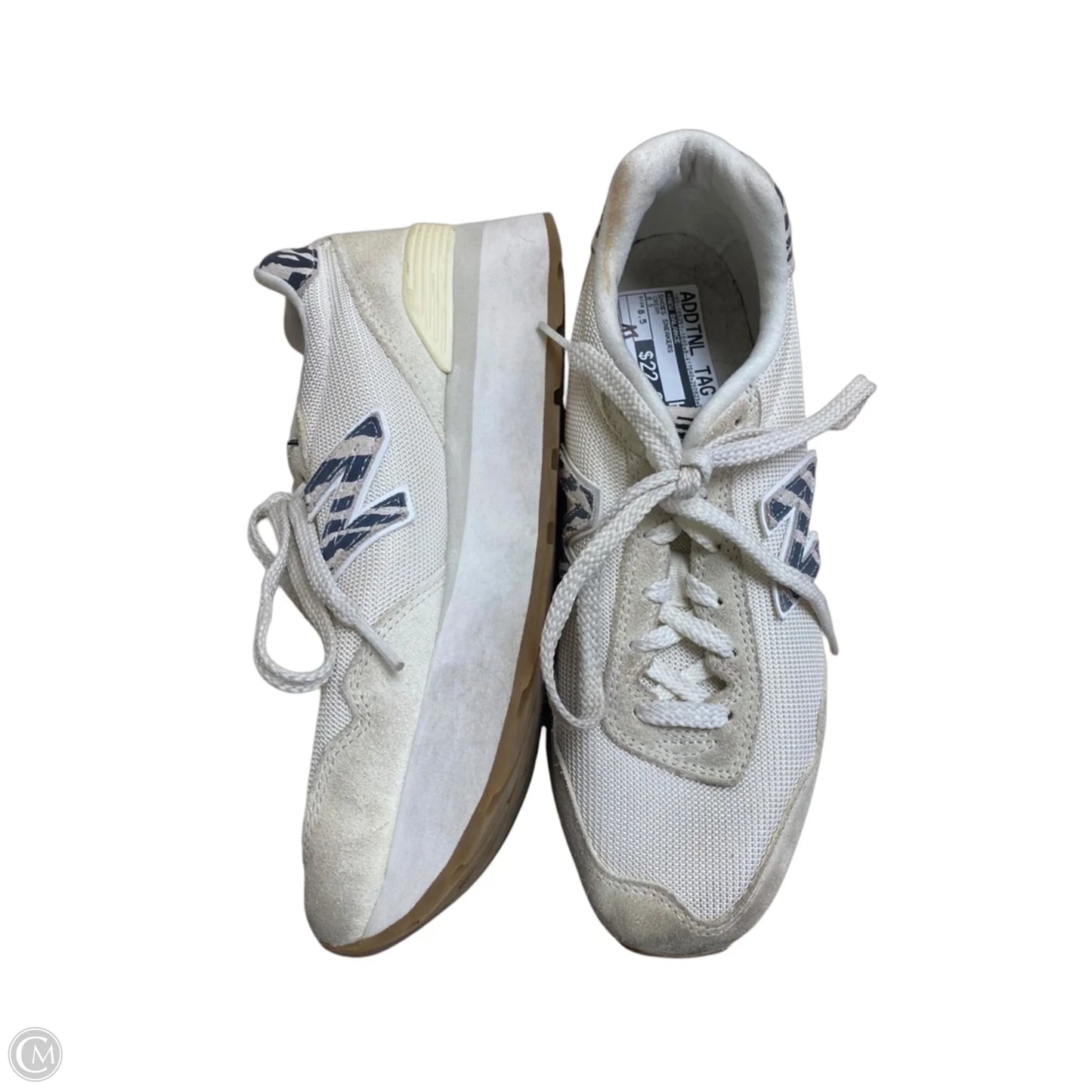 Shoes Sneakers By New Balance In Cream, Size: 8.5