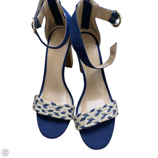 Shoes Heels Block By Lc Lauren Conrad In Blue, Size: 9