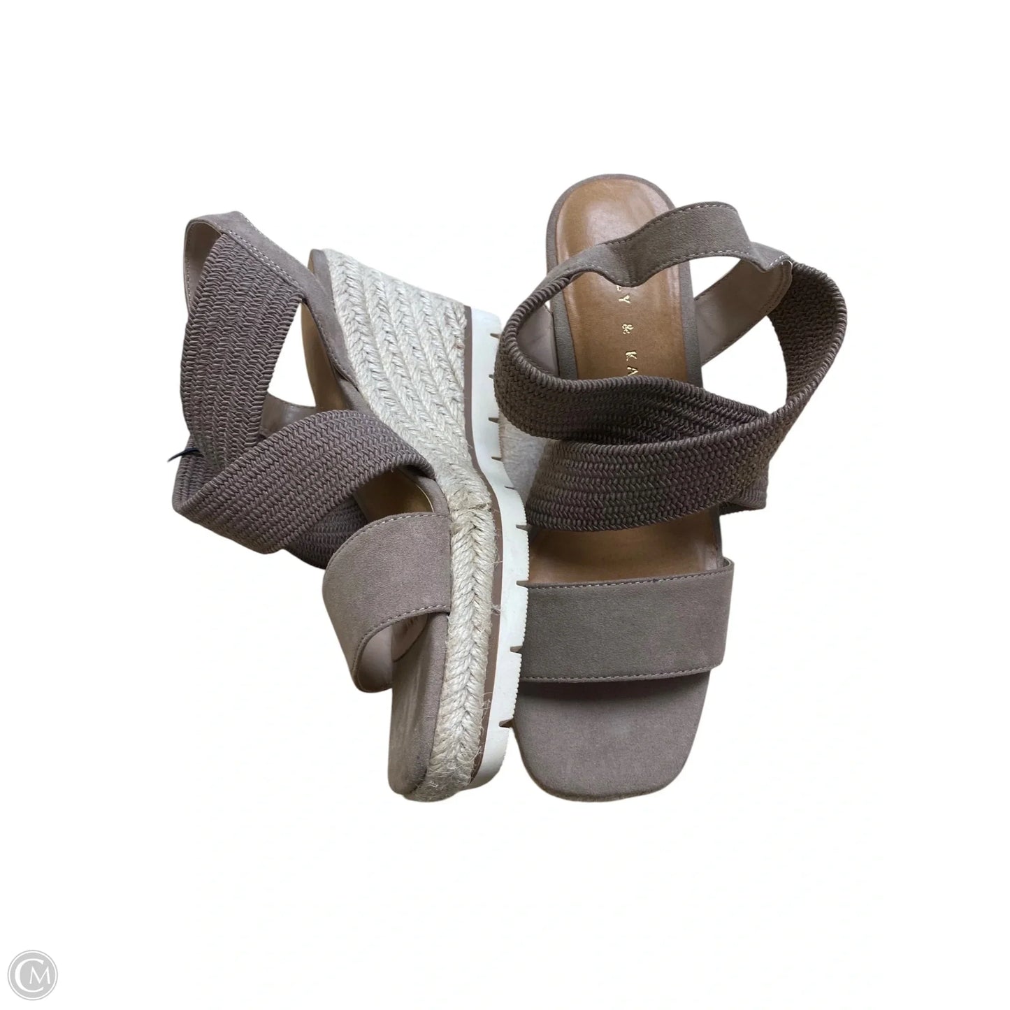 Shoes Heels Block By Kelly And Katie In Grey, Size: 7
