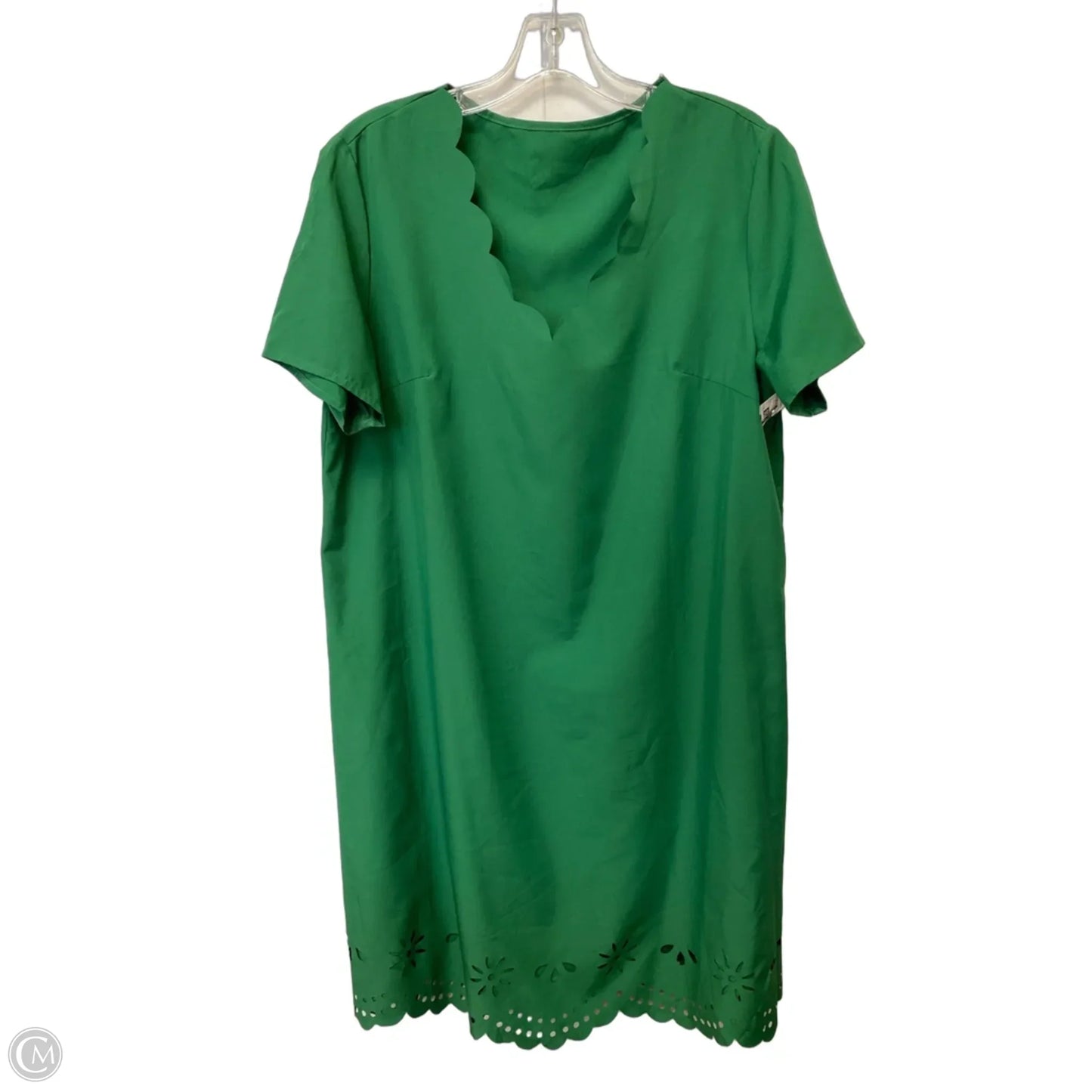 Dress Casual Midi By Clothes Mentor In Green, Size: L