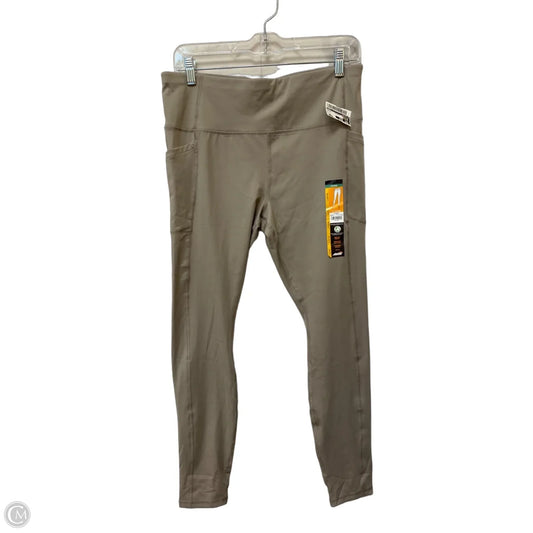 Athletic Leggings By Avia In Beige, Size: L