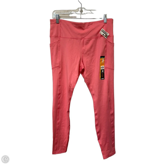 Athletic Leggings By Avia In Pink, Size: L