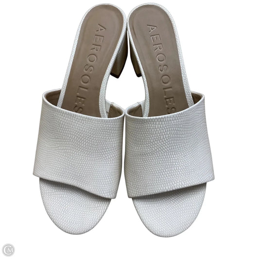 Shoes Heels Block By Aerosoles In Cream, Size: 7.5