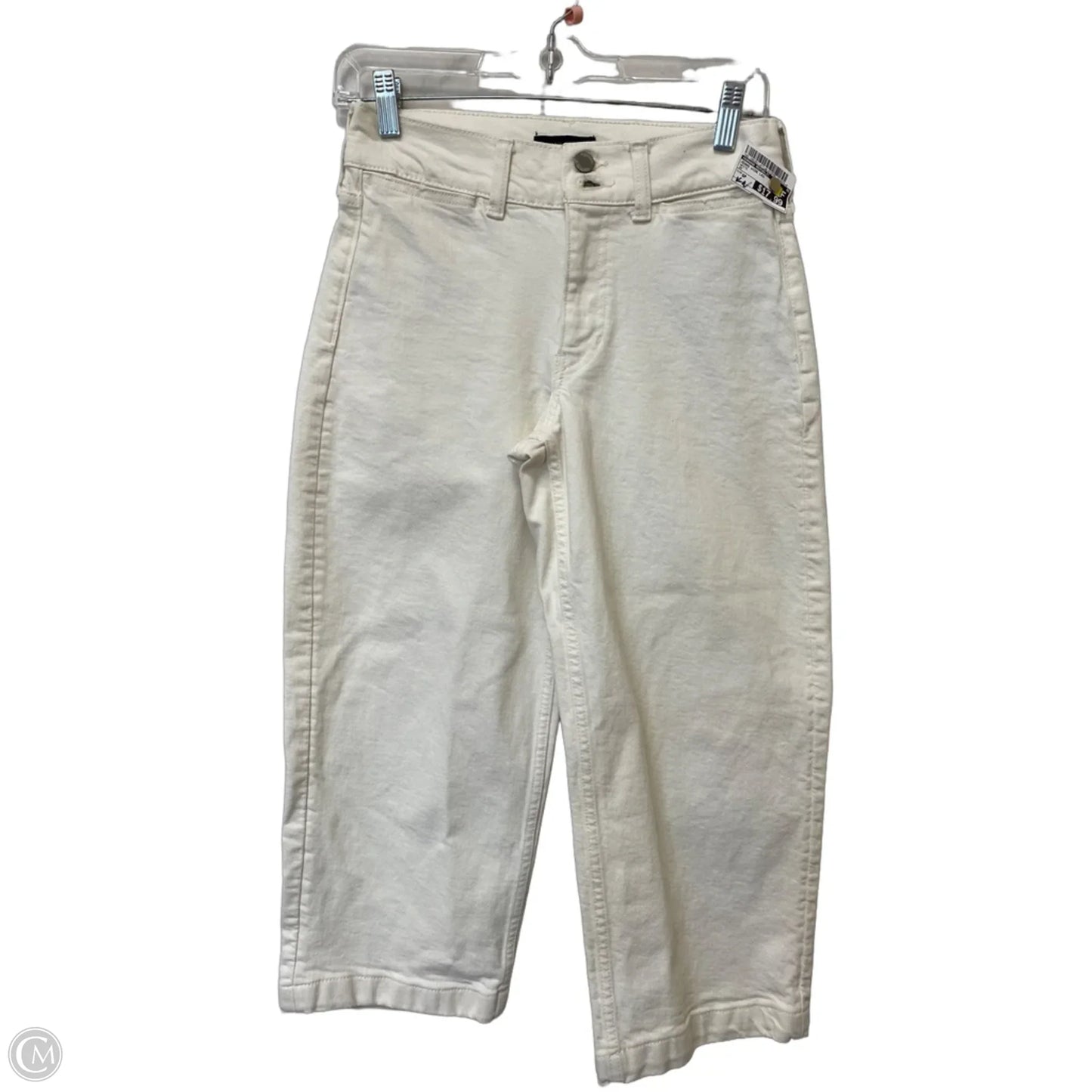 Jeans Wide Leg By Banana Republic In White, Size: 6p