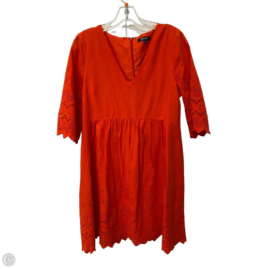 Dress Party Midi By Madewell In Red, Size: 6