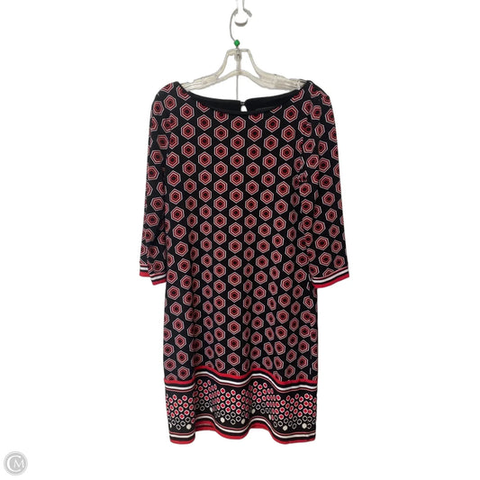 Dress Party Midi By White House Black Market In Black & Red, Size: M