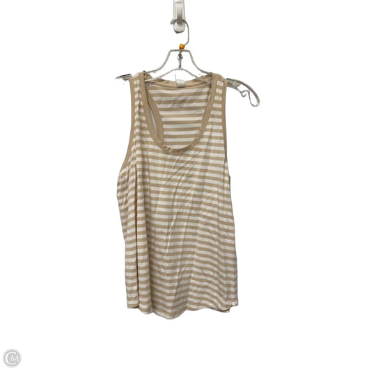 Athletic Tank Top By Lululemon In Striped Pattern, Size: 10