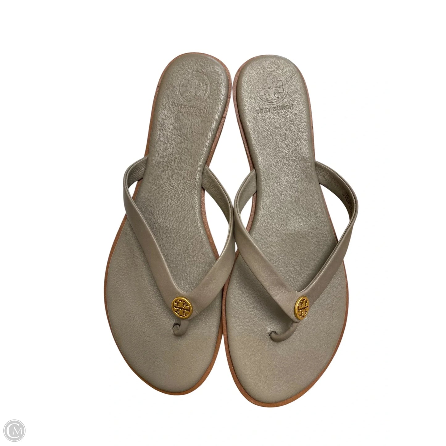Sandals Designer By Tory Burch In Grey, Size: 9