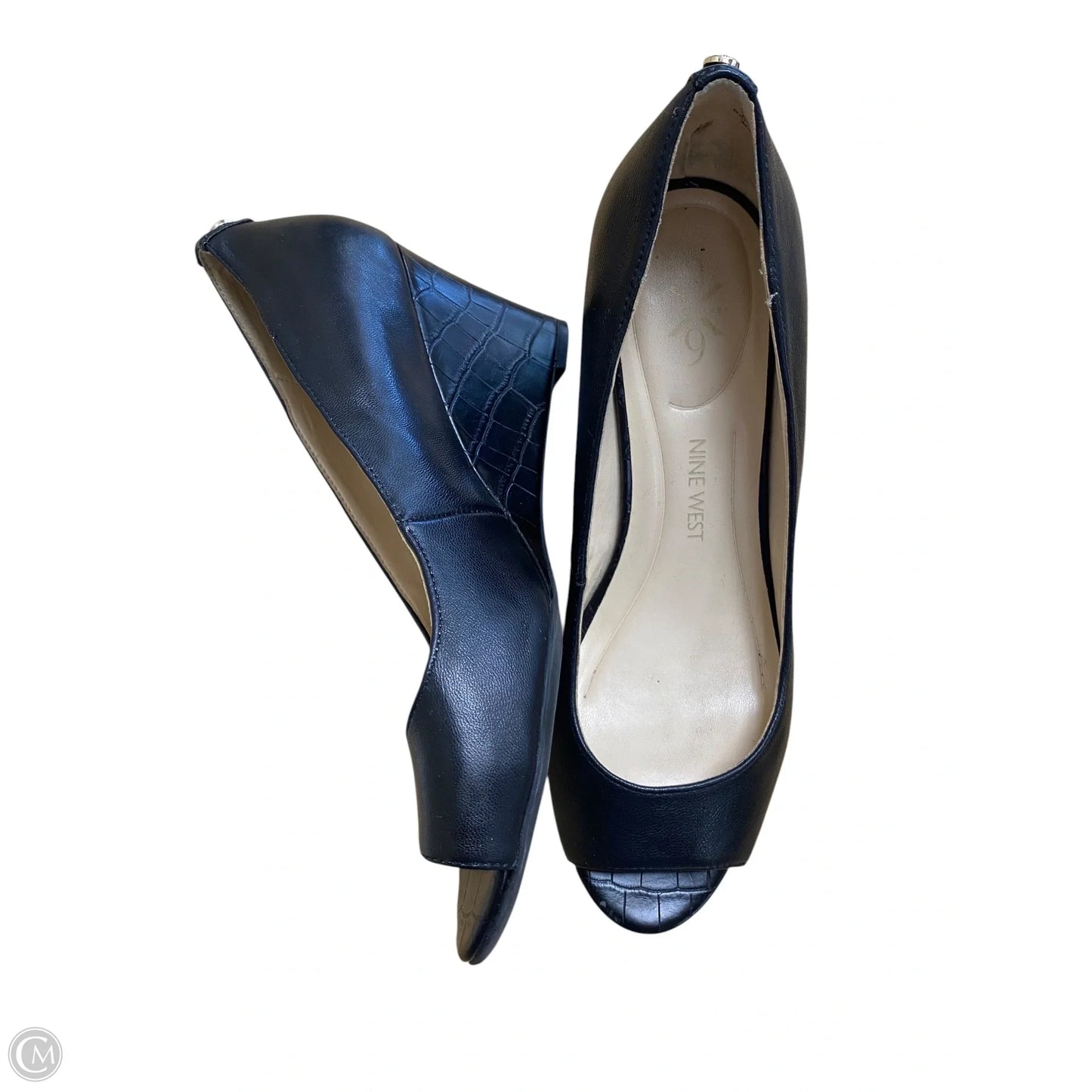 Shoes Heels Block By Nine West In Black, Size: 7