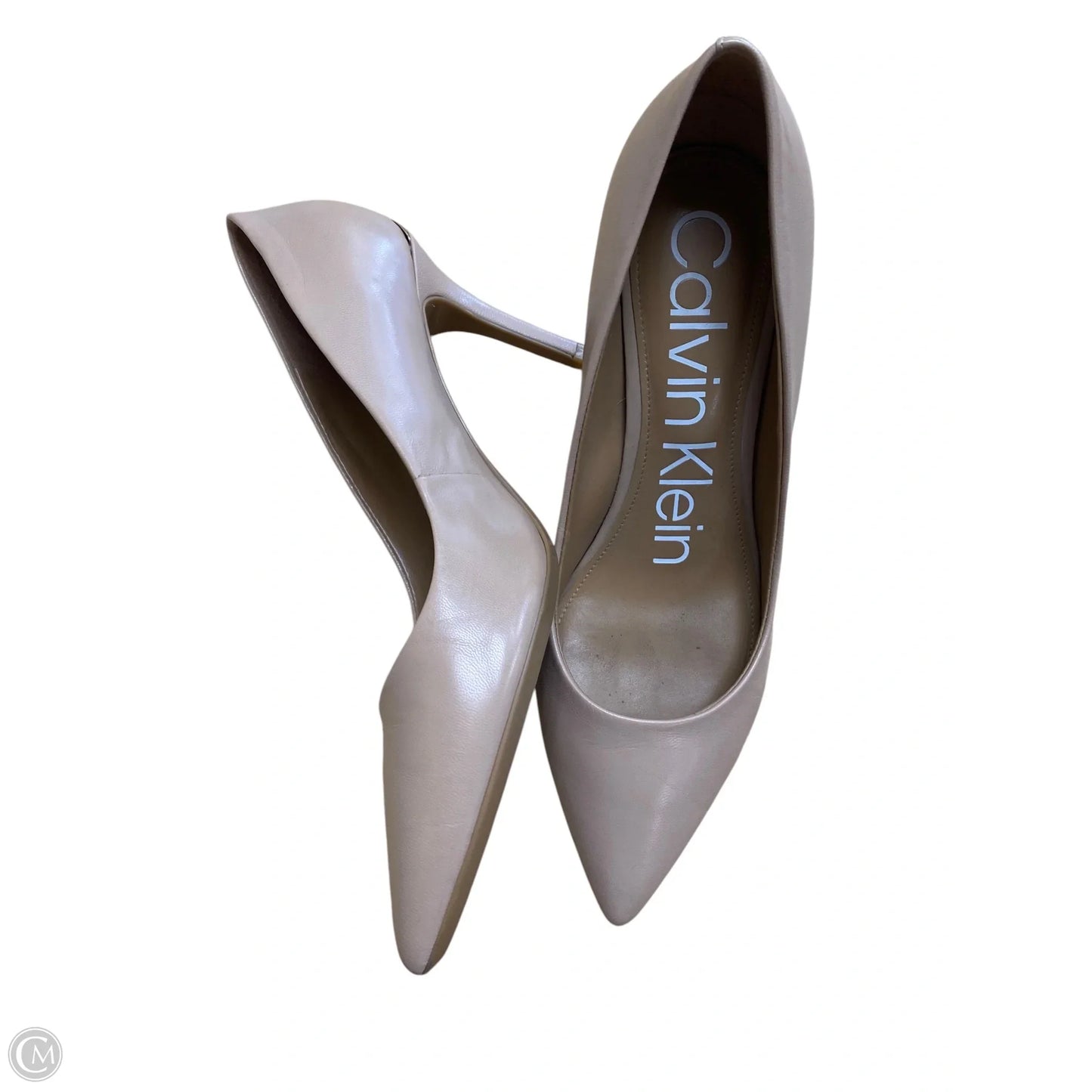Shoes Heels Kitten By Calvin Klein In Tan, Size: 7.5