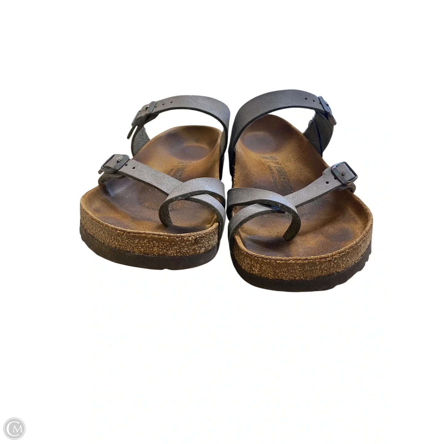 Sandals Flip Flops By Birkenstock In Brown, Size: 9