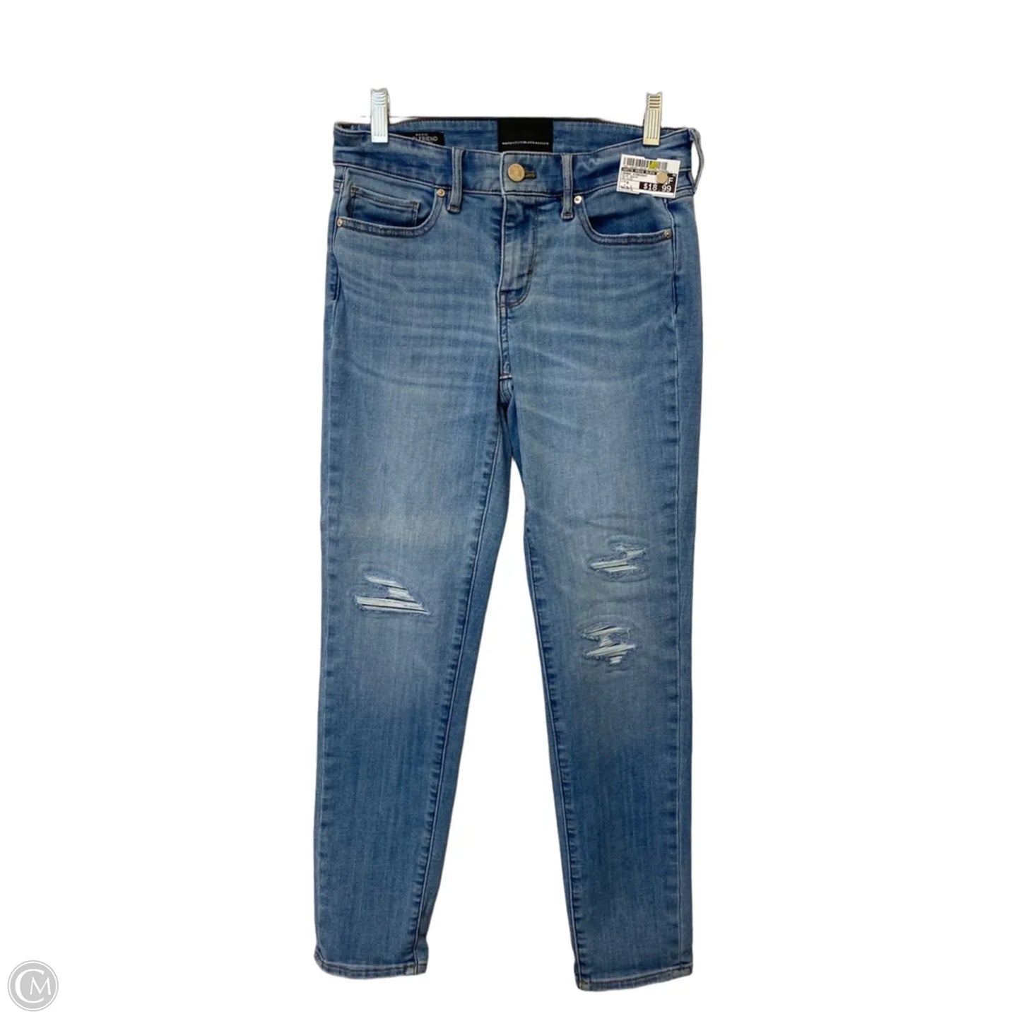 Jeans Straight By White House Black Market In Blue Denim, Size: 0