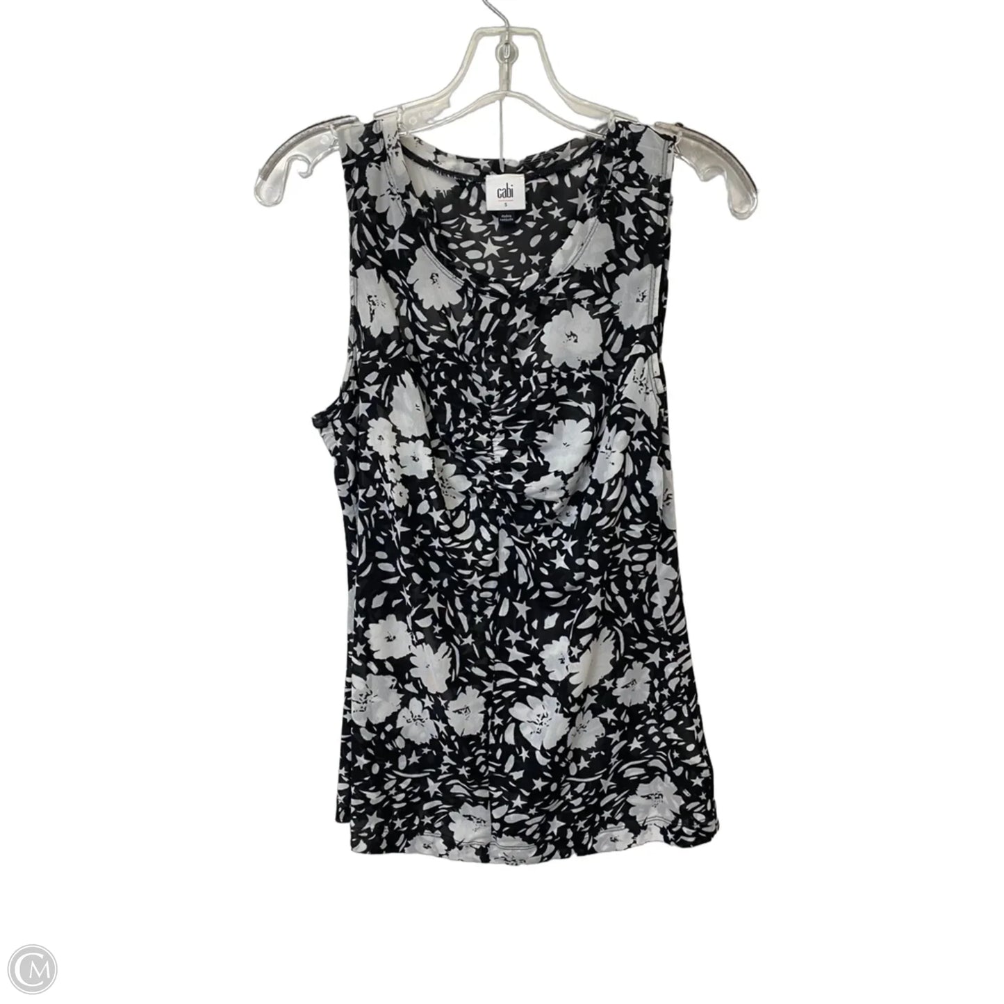 Top Sleeveless By Cabi In Black, Size: S