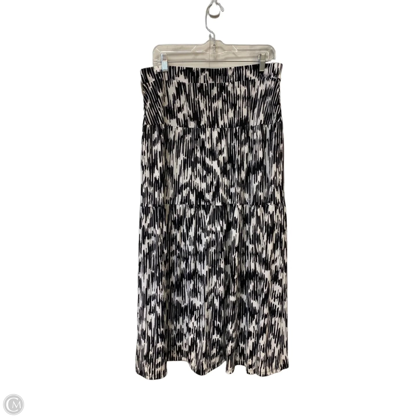 Skirt Maxi By Simply Vera In Black & Blue, Size: L