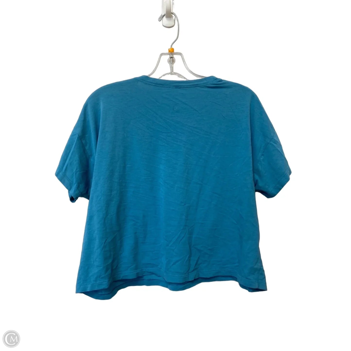 Top Short Sleeve By Lululemon In Blue, Size: 6