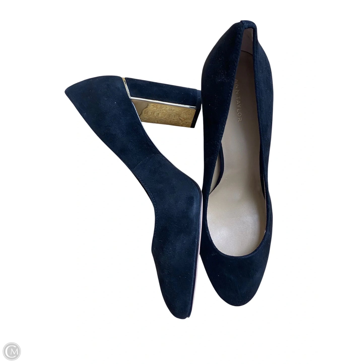 Shoes Heels Block By Ann Taylor In Black, Size: 8.5