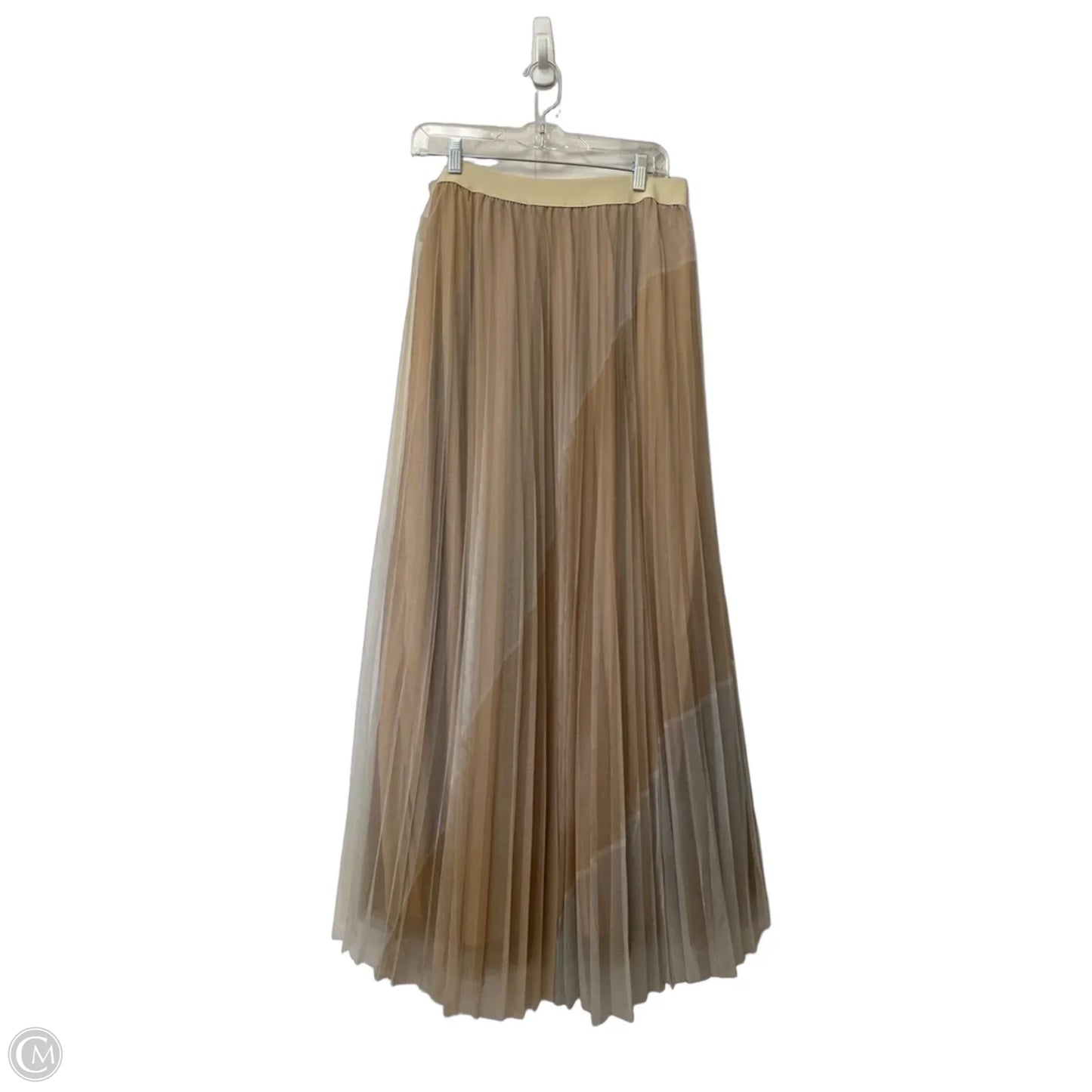 Skirt Maxi By Clothes Mentor In Beige, Size: L