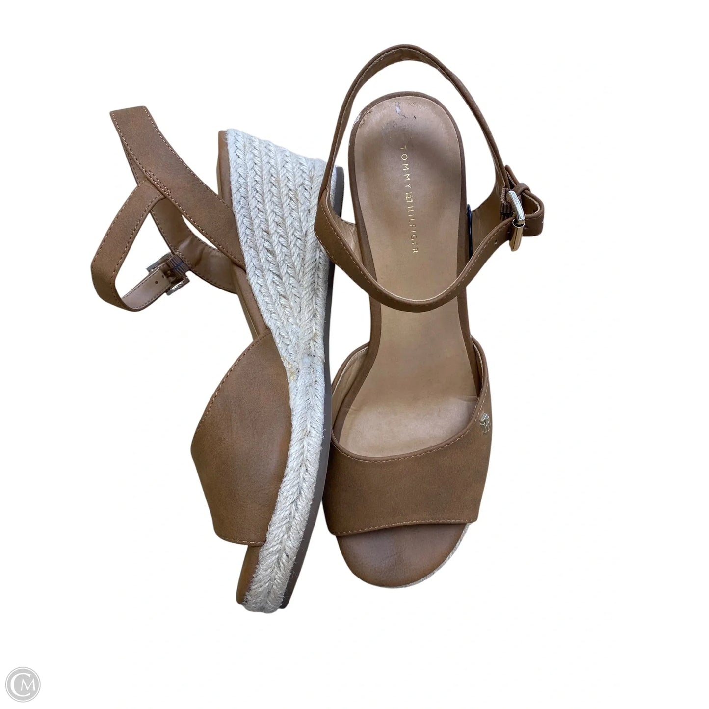Shoes Heels Wedge By Tommy Hilfiger In Beige, Size: 9