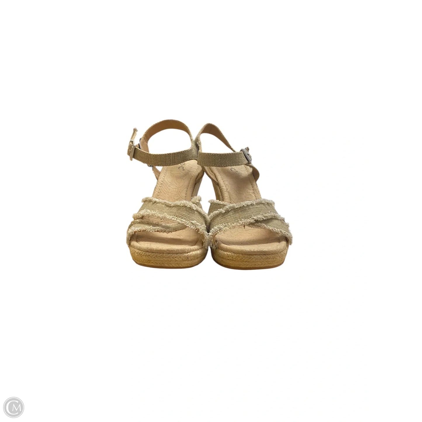 Shoes Heels Wedge By Boc In Beige, Size: 7.5