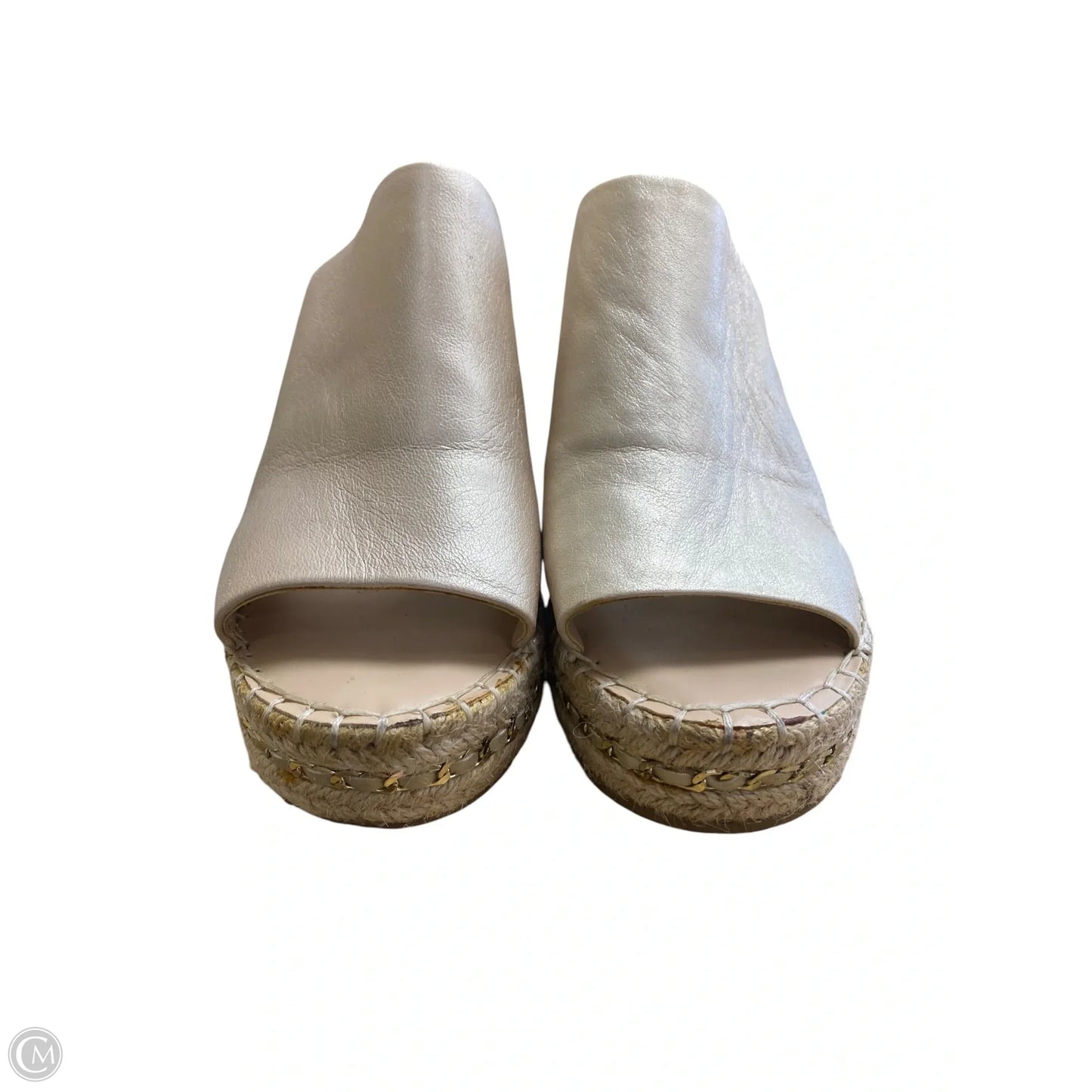 Shoes Designer By Karl Lagerfeld In Beige, Size: 8