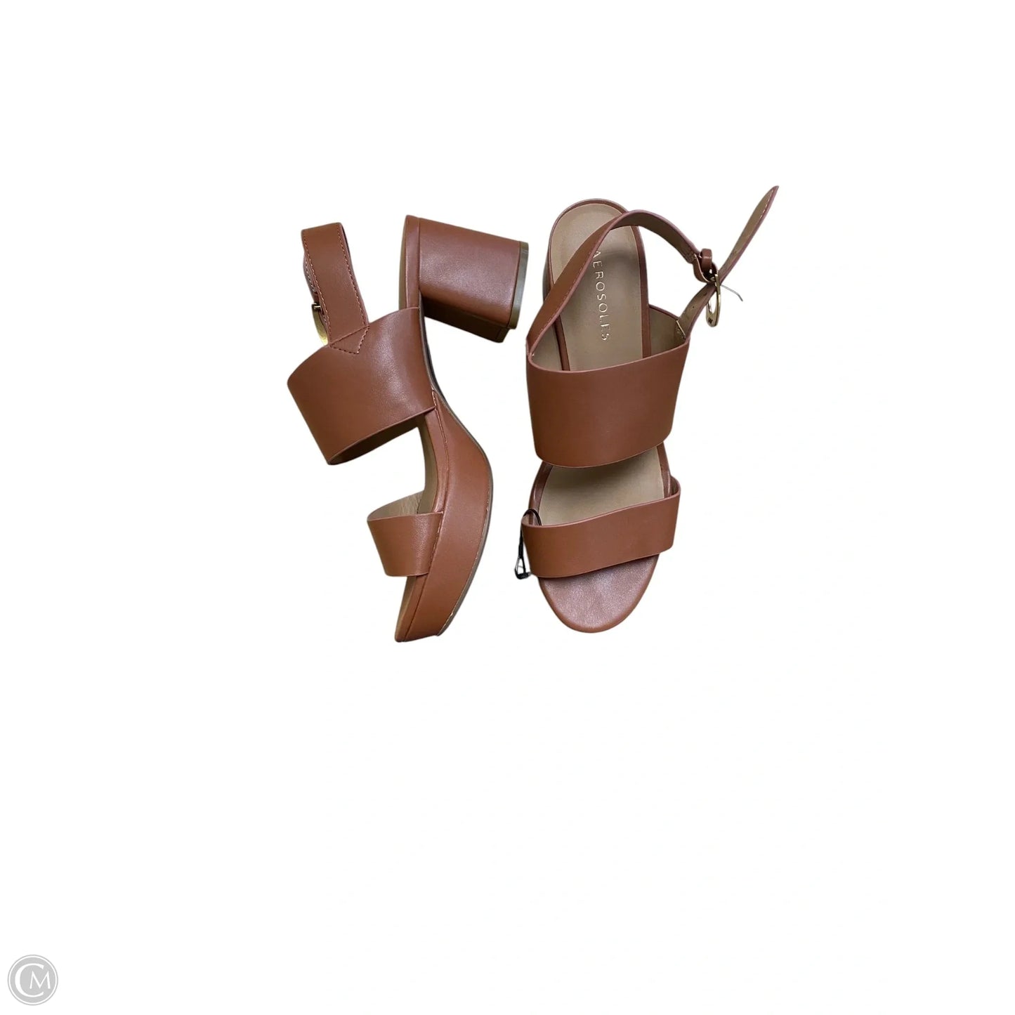 Shoes Heels Block By Aerosoles In Brown, Size: 8.5