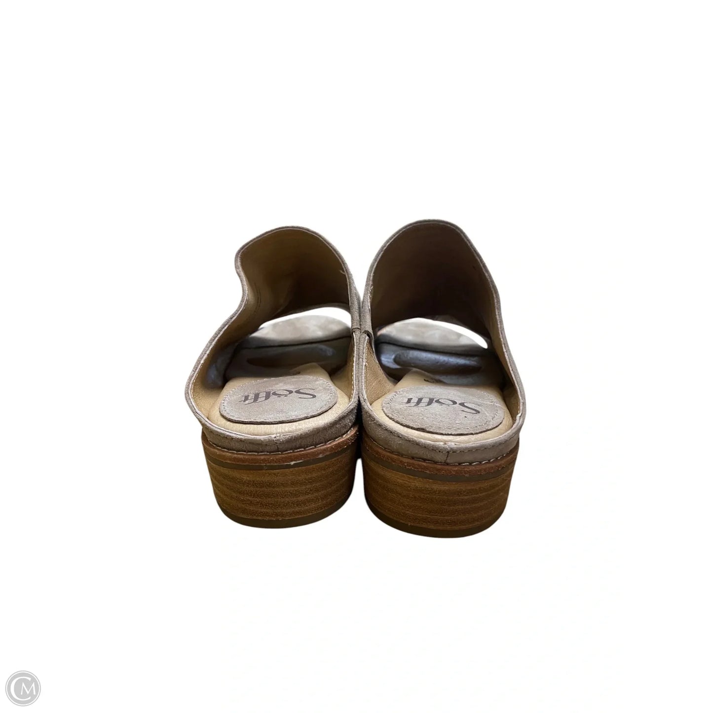 Shoes Heels Wedge By Sofft In Tan, Size: 9