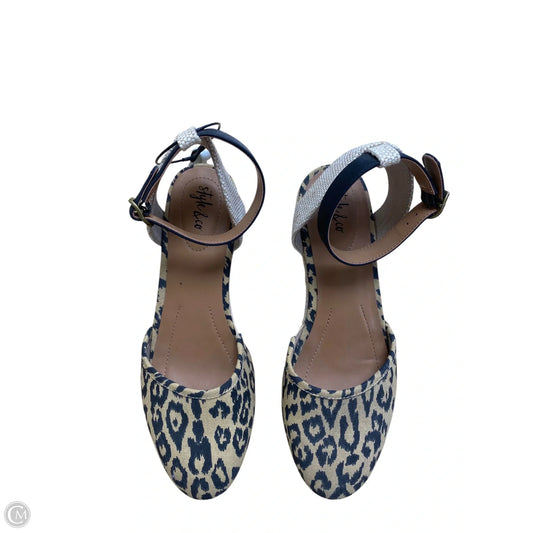 Shoes Heels Wedge By Style And Company In Animal Print, Size: 6.5