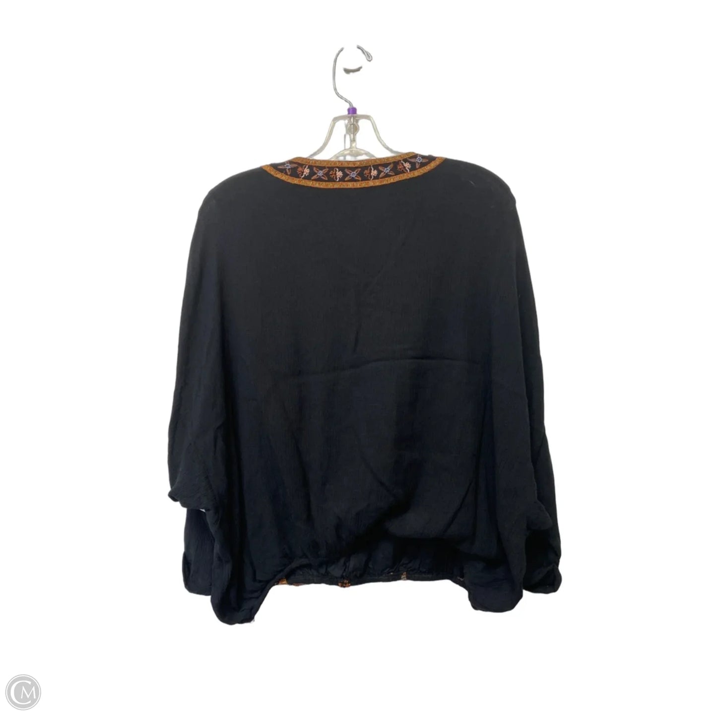 Top Long Sleeve By Free People In Black, Size: S