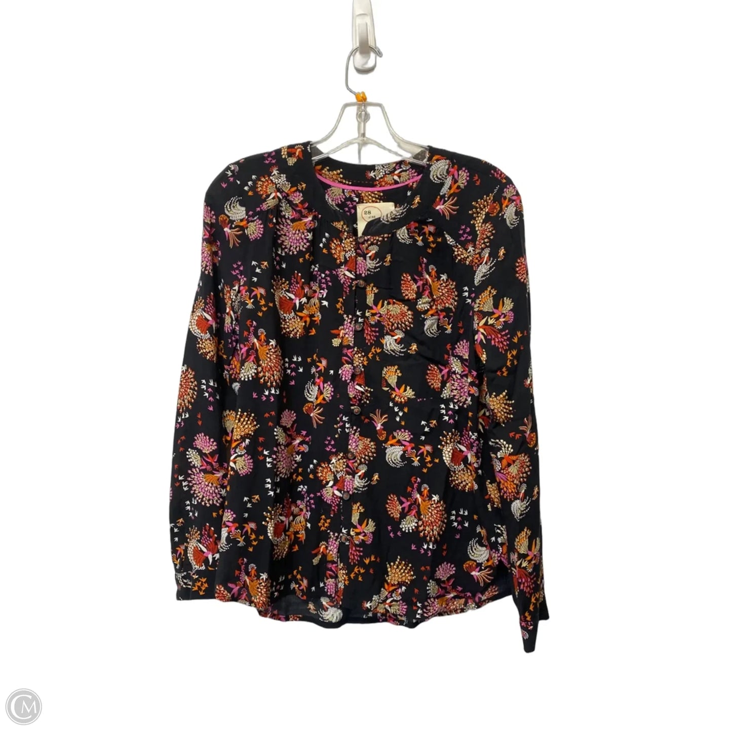 Top Long Sleeve By Anthropologie In Black, Size: M