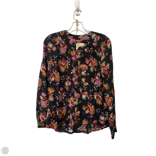 Top Long Sleeve By Anthropologie In Black, Size: M