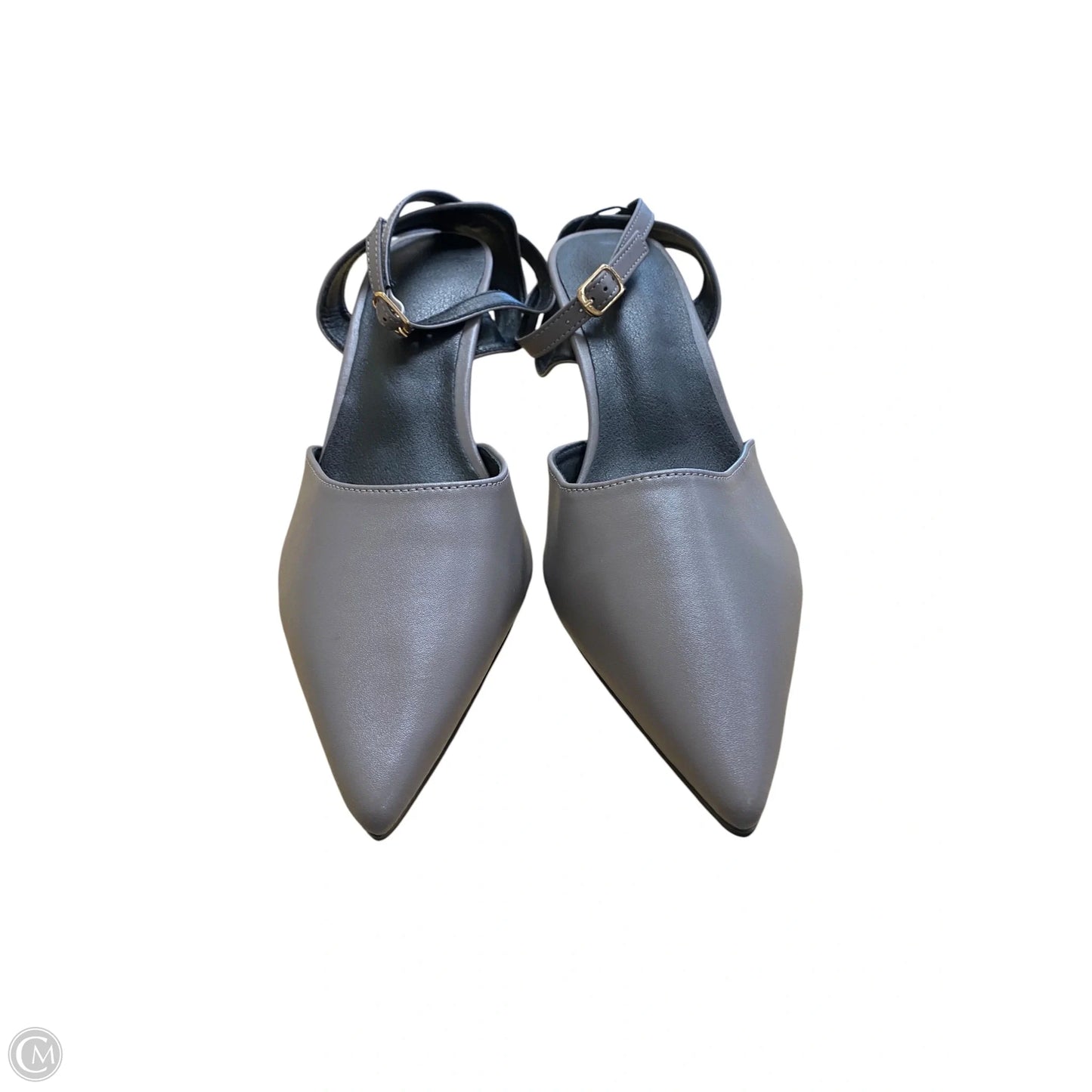 Shoes Heels Kitten By Clothes Mentor In Grey, Size: 11