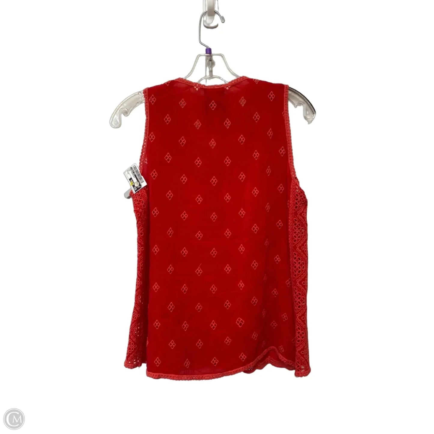 Top Sleeveless By Johnny Was In Red, Size: S