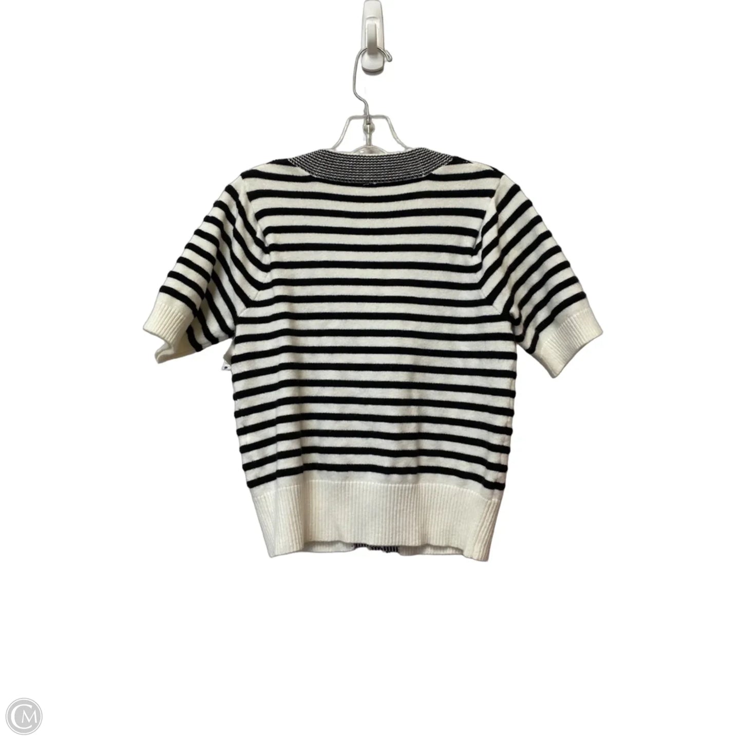 Top Short Sleeve By Cmb In Striped Pattern, Size: S