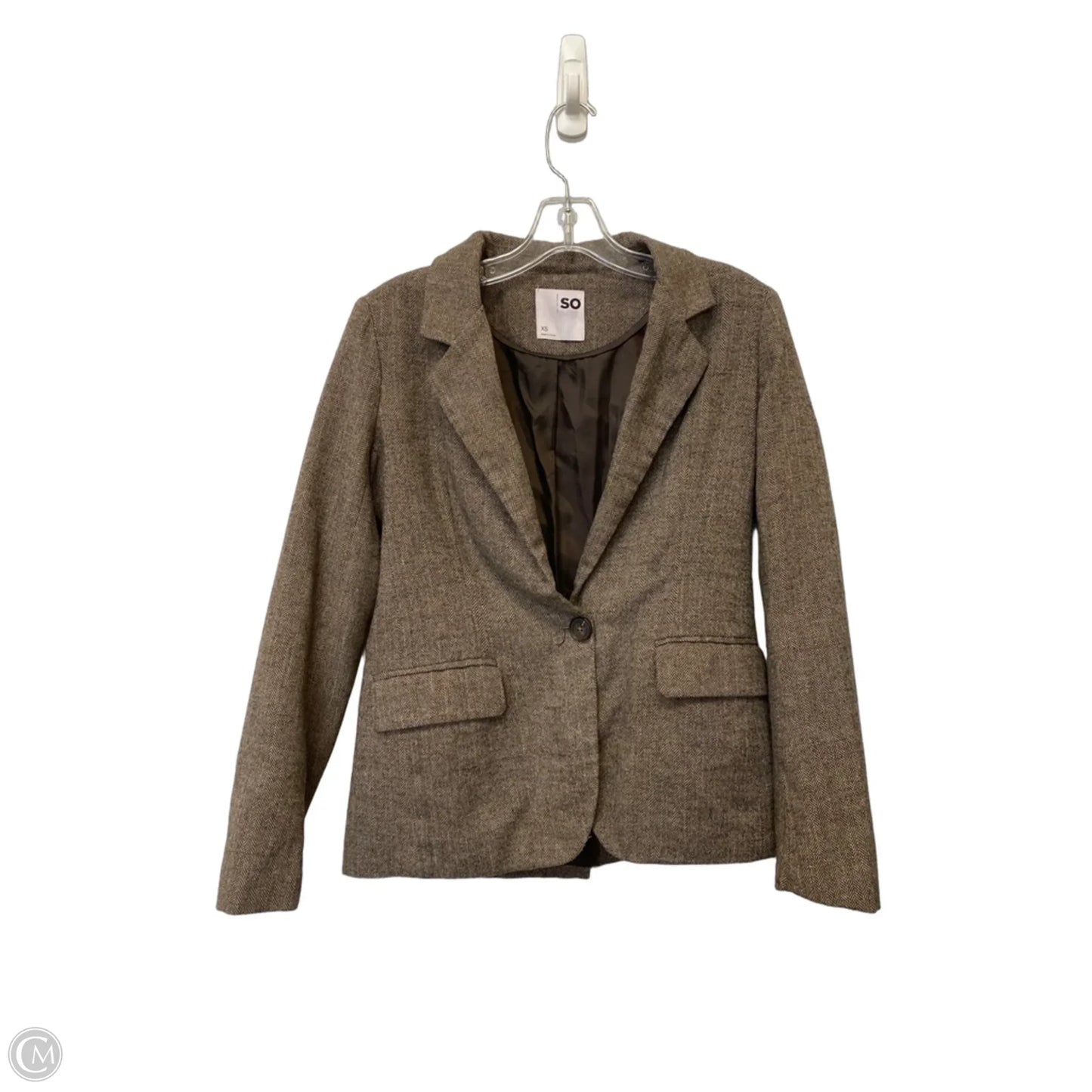 Blazer By So In Brown, Size: Xs