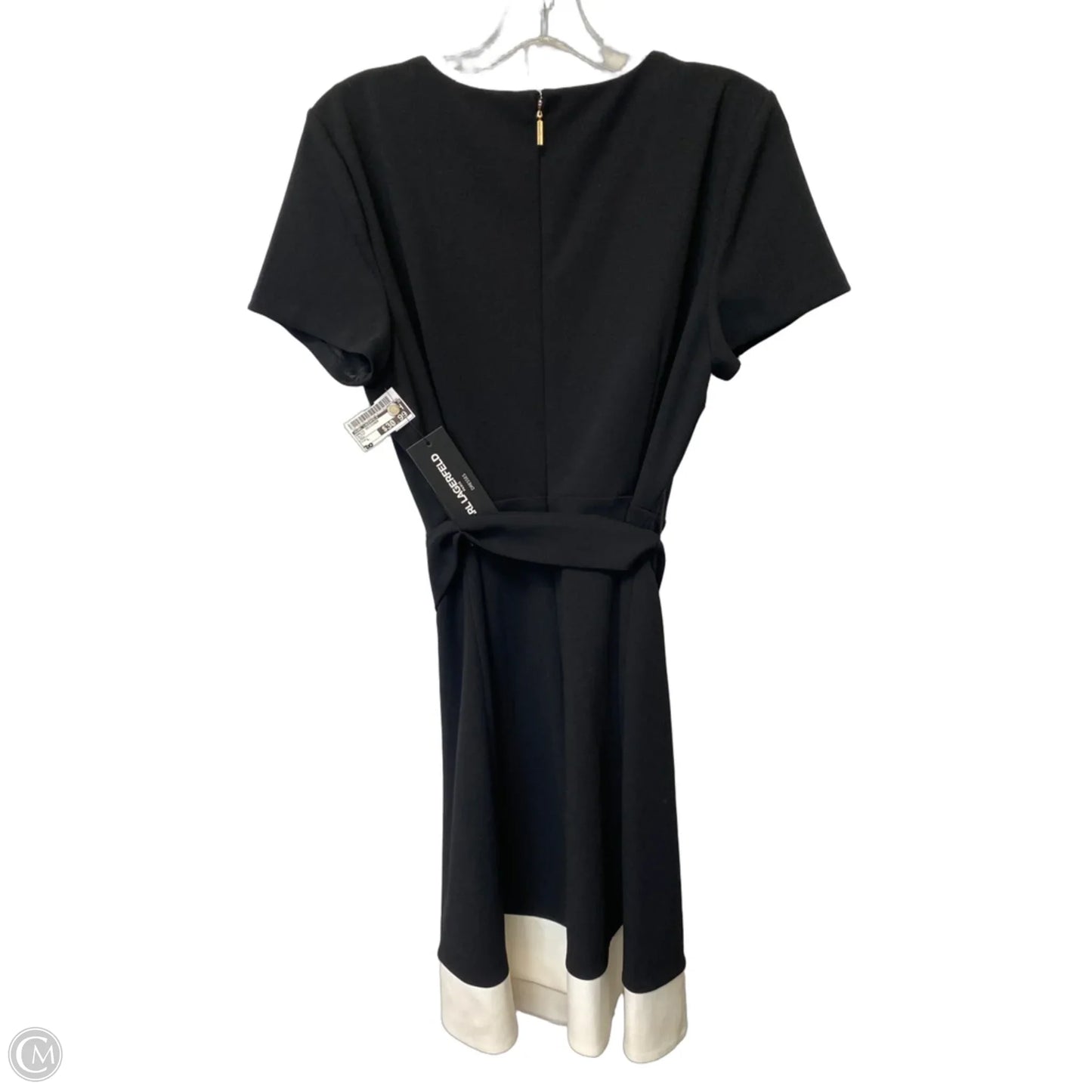 Dress Designer By Karl Lagerfeld In Black, Size: L