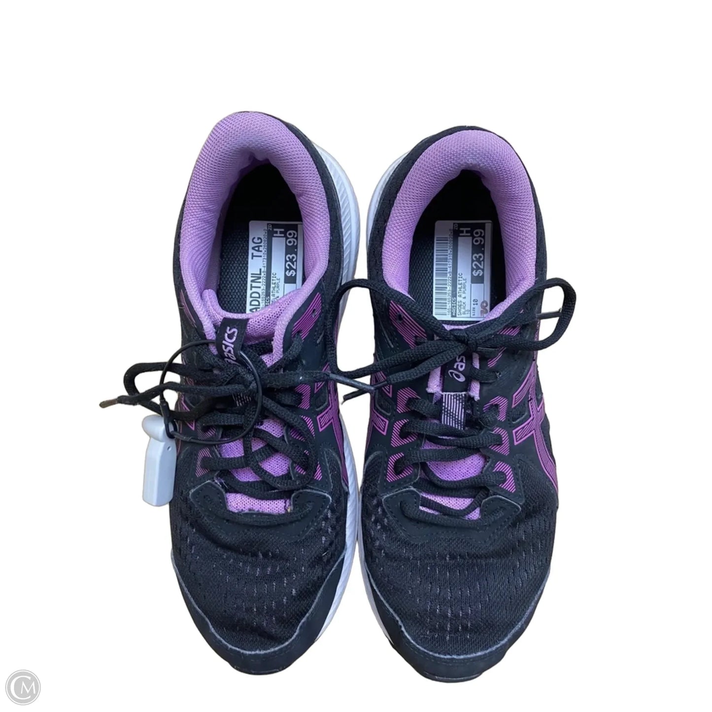 Shoes Athletic By Asics In Black & Purple, Size: 10