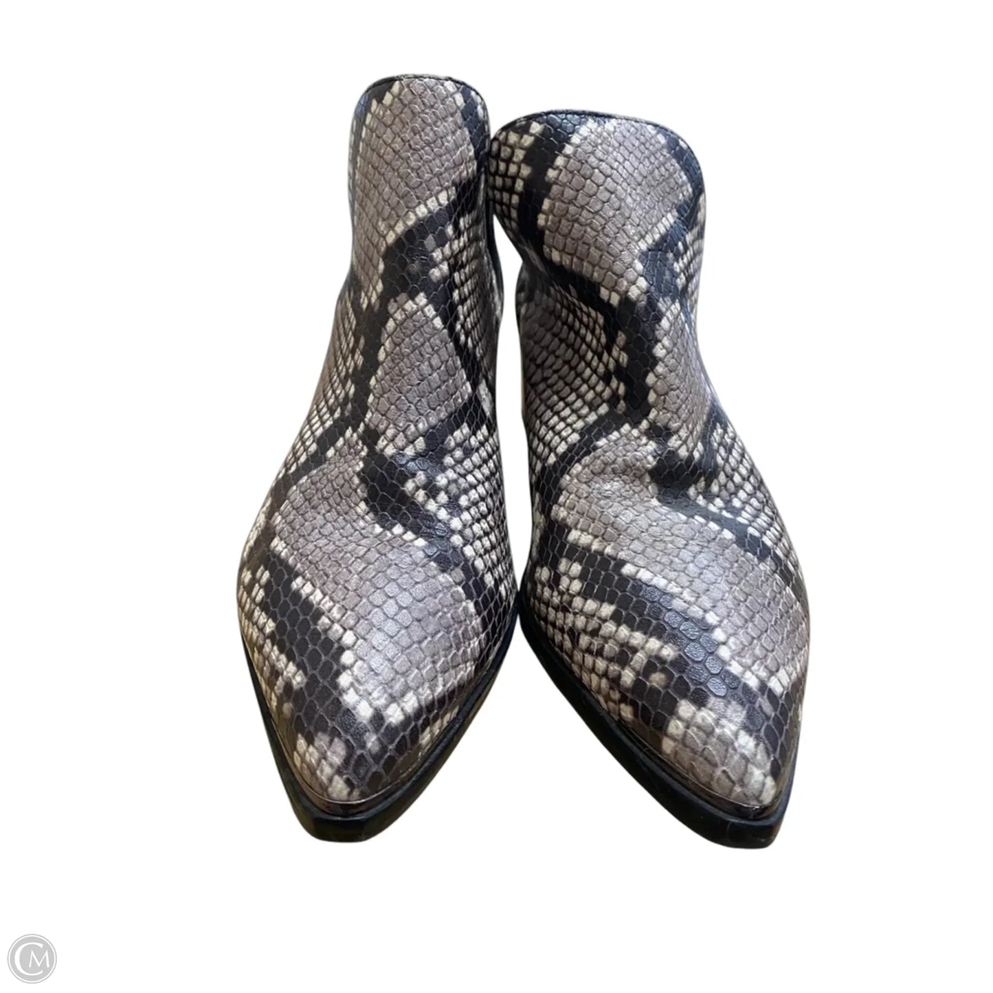 Boots Ankle Heels By Marc Fisher In Animal Print, Size: 7.5