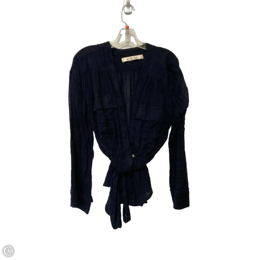 Top Long Sleeve By We The Free In Navy, Size: M
