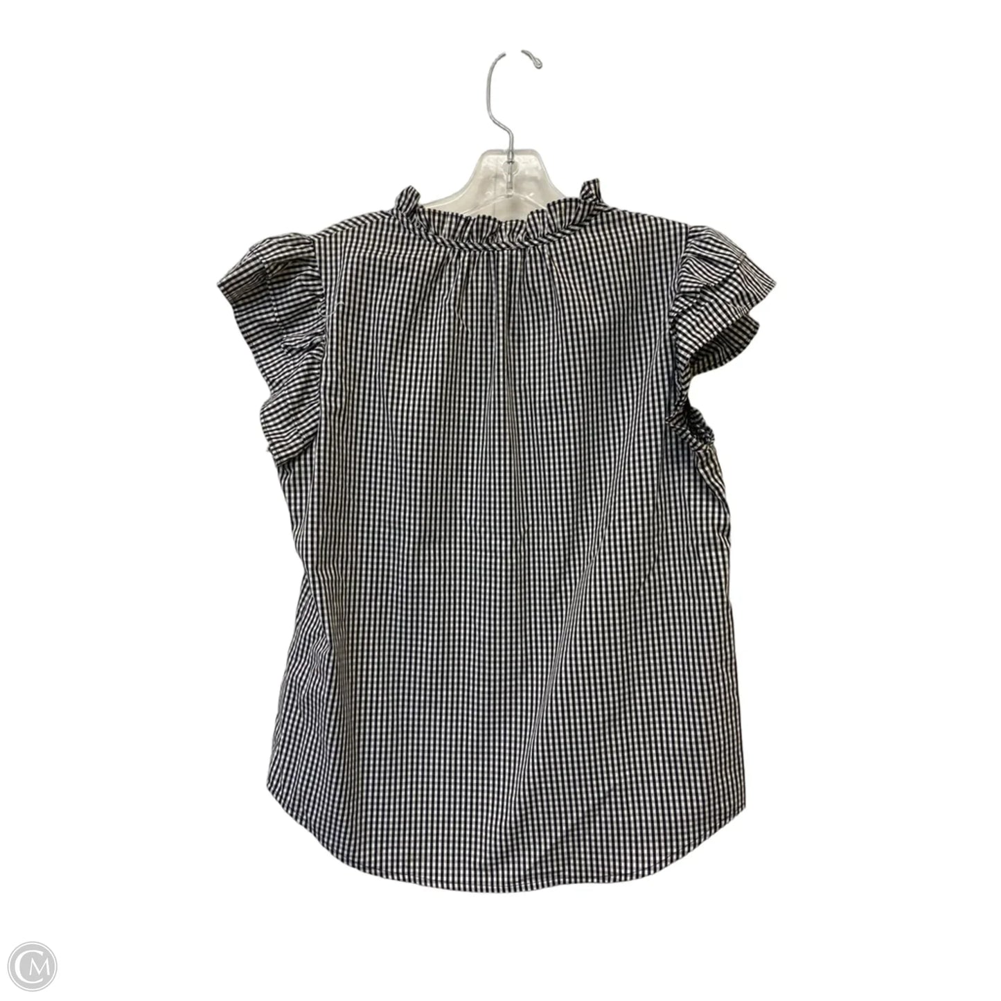 Top Sleeveless By Anne Klein In Black & White, Size: S