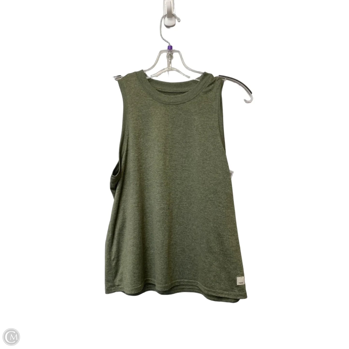 Athletic Top Short Sleeve By Vuori In Green, Size: S