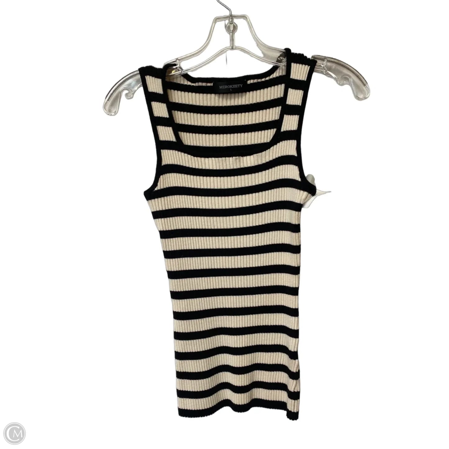 Tank Top By Merokeety In Striped Pattern, Size: L