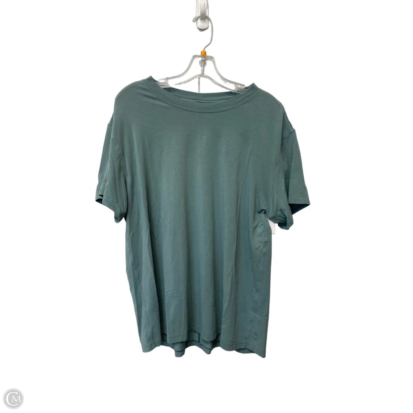 Athletic Top Short Sleeve By Lululemon In Blue, Size: L