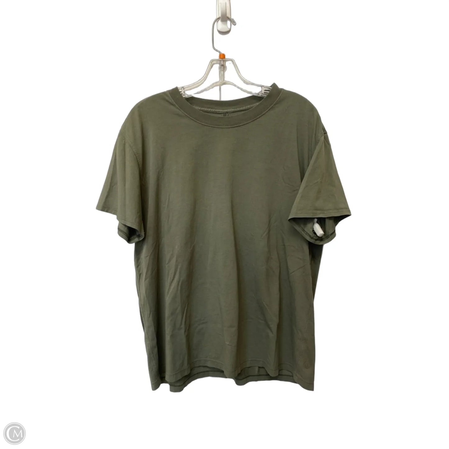 Athletic Top Short Sleeve By Lululemon In Green, Size: L