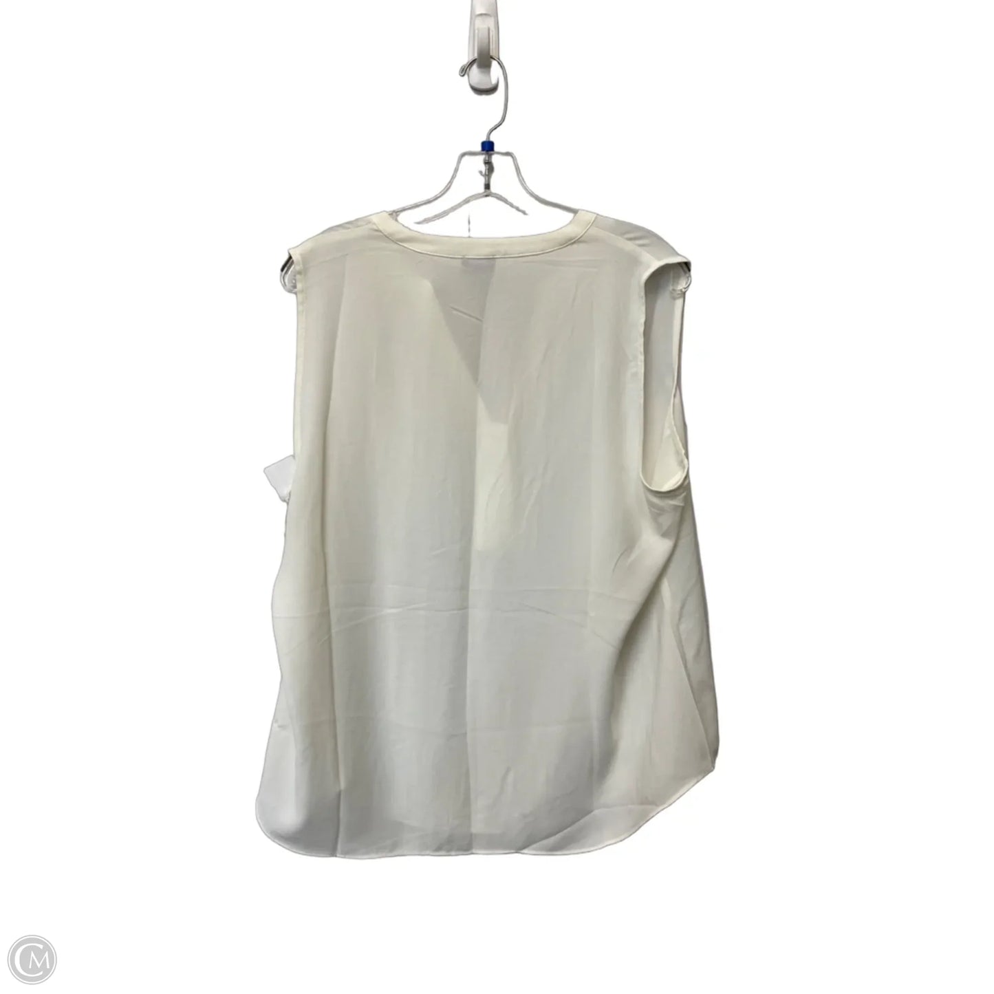 Top Sleeveless By Chicos In Cream, Size: L