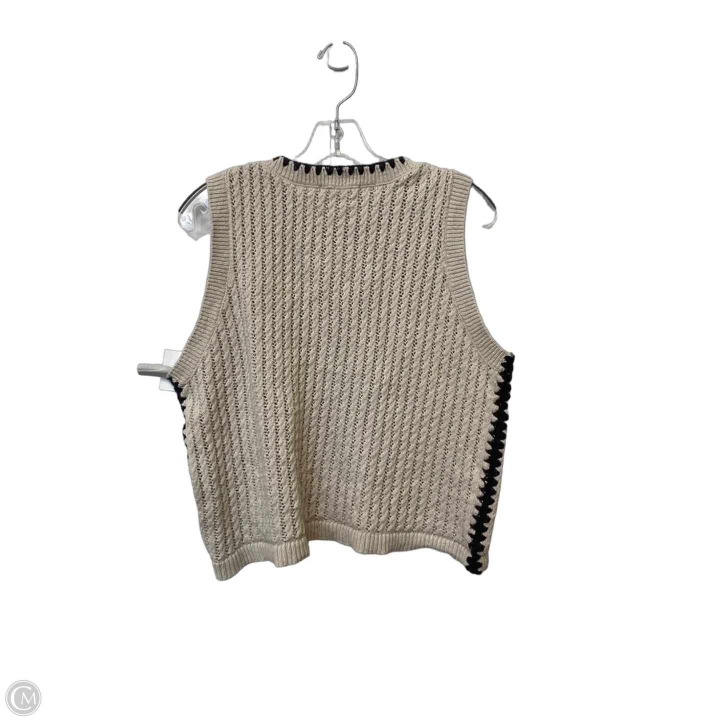 Vest Sweater By Marine Layer In Beige, Size: M