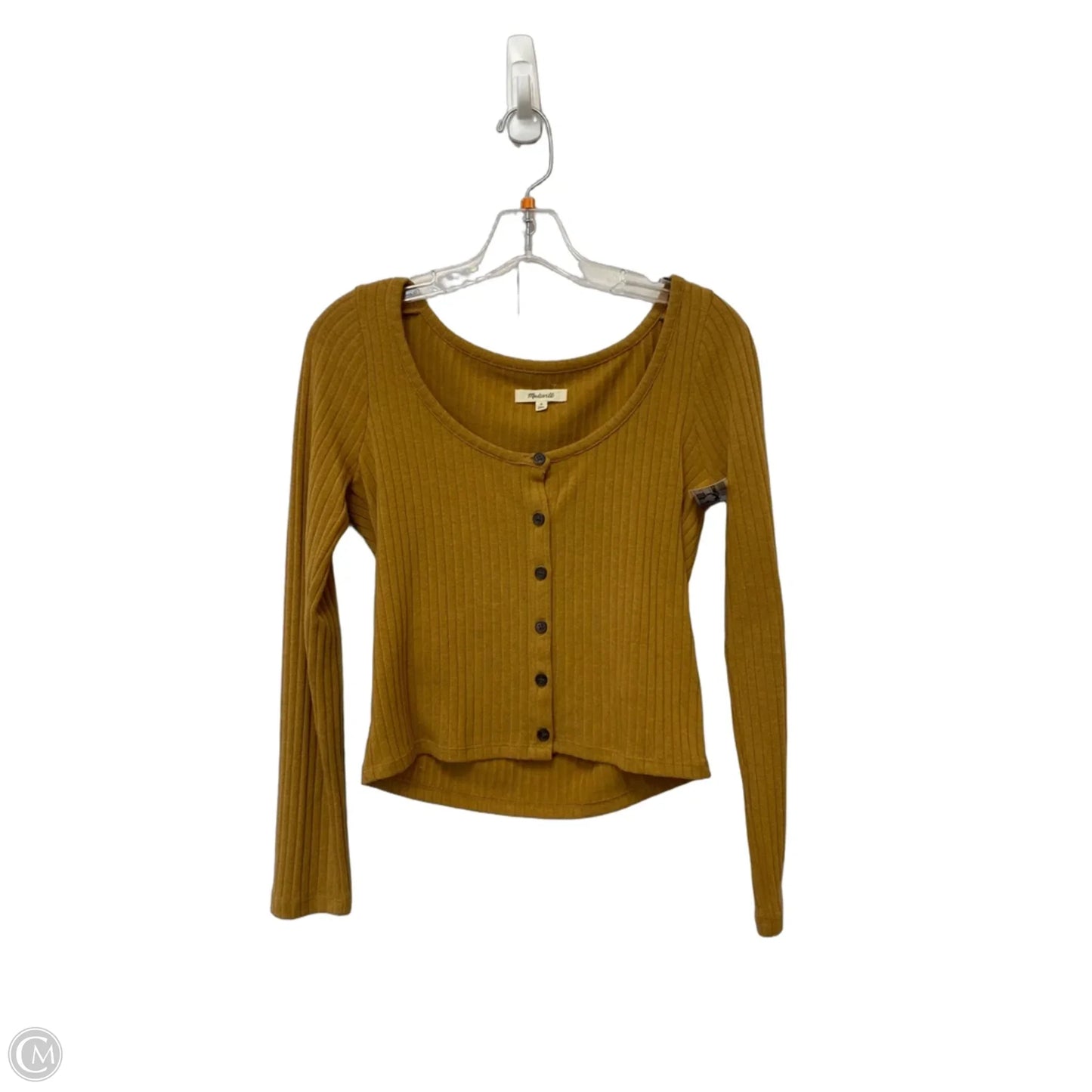 Top Long Sleeve Basic By Madewell In Tan, Size: S
