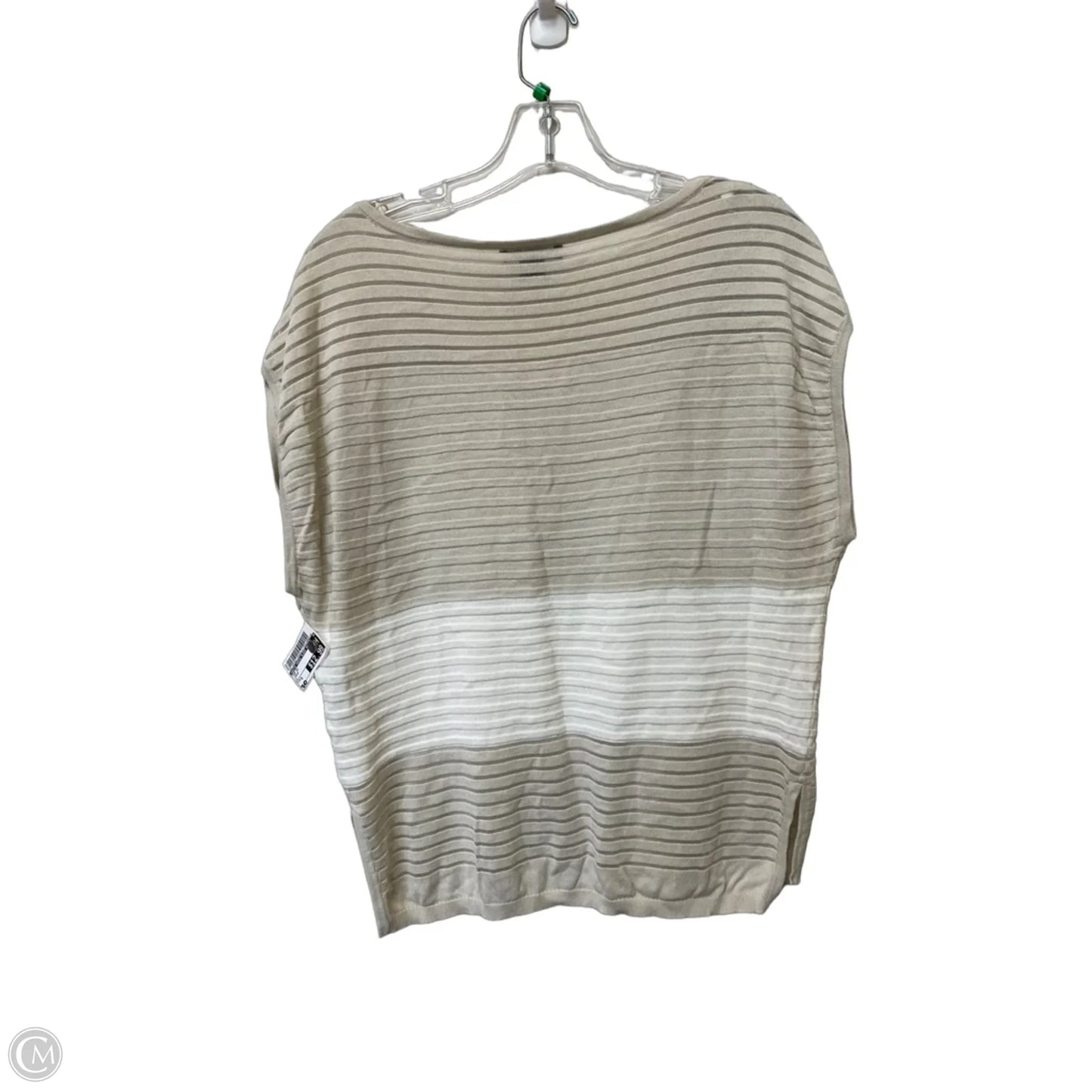 Top Short Sleeve By White House Black Market In Cream, Size: S