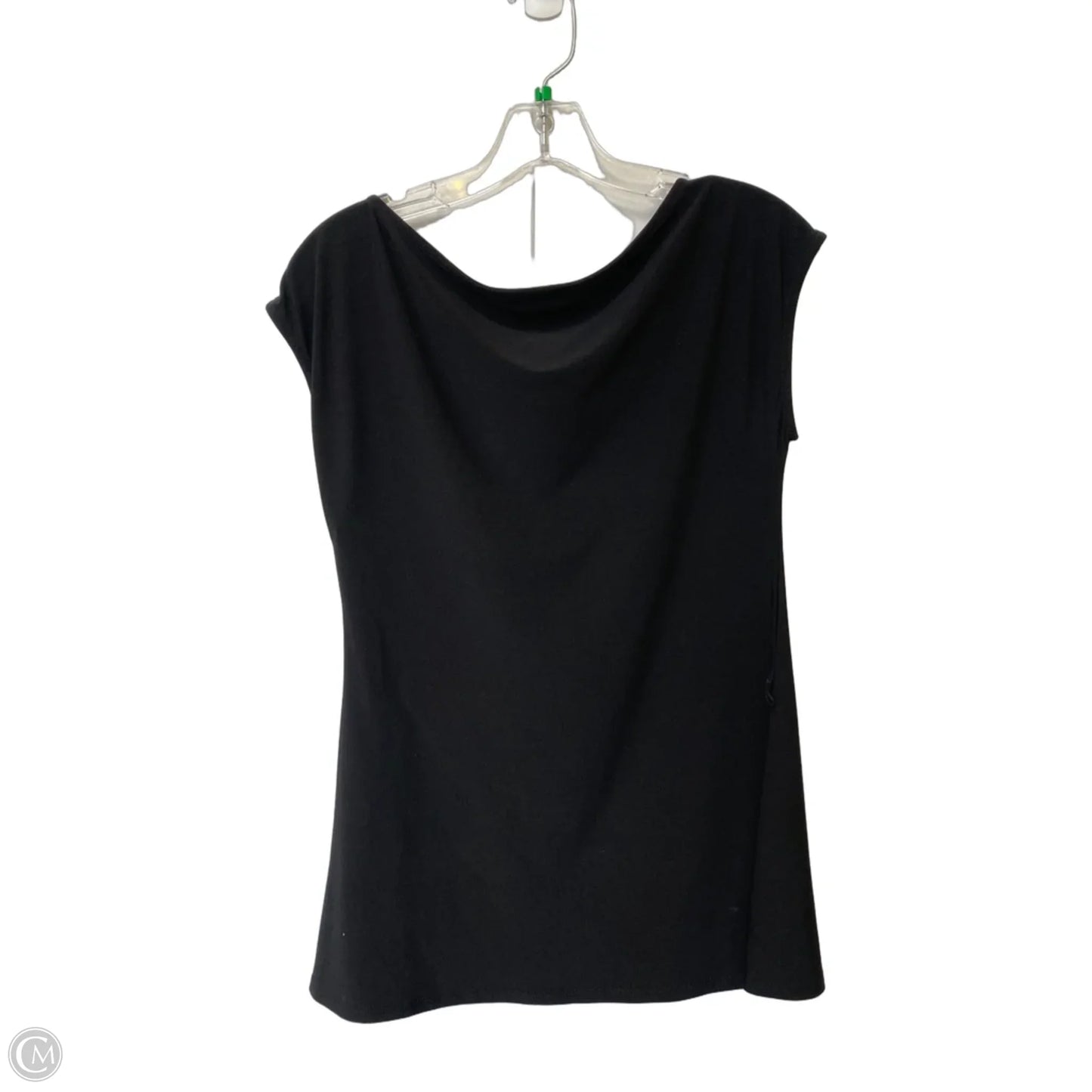 Top Short Sleeve By White House Black Market In Black, Size: M