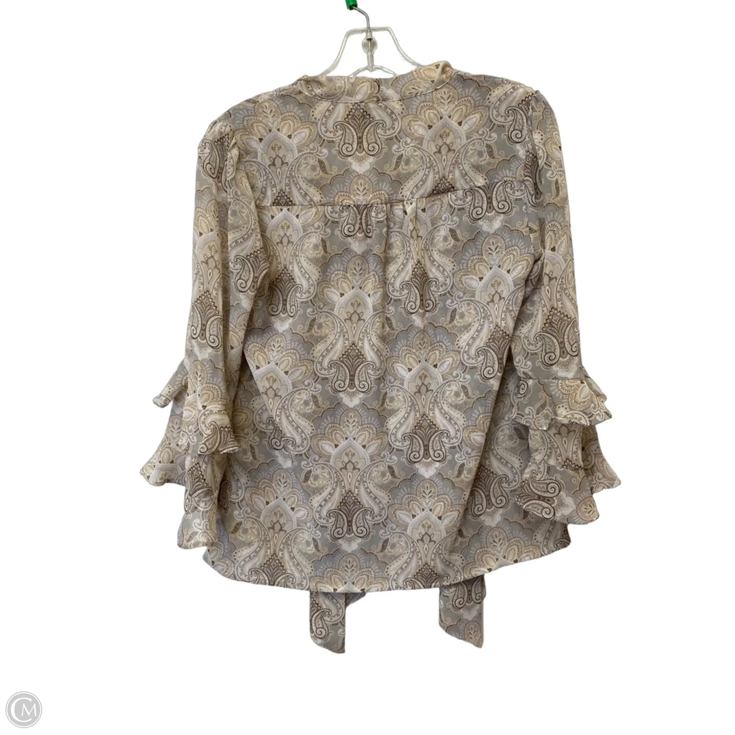 Top Long Sleeve By White House Black Market In Grey, Size: 0