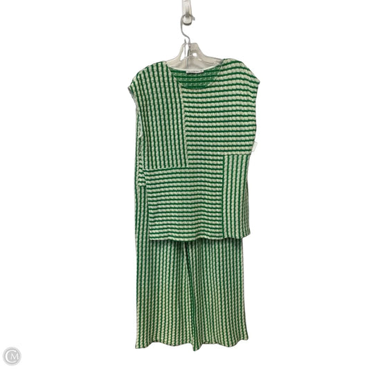 Pants Set 2pc By See And Be Seen In Green, Size: M